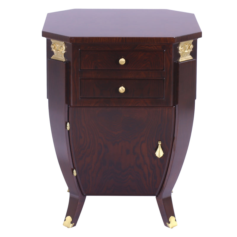 ART DECO BOMBE NIGHT STAND