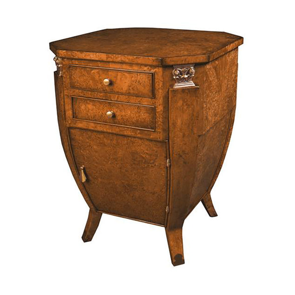 ART DECO BOMBE NIGHT STAND