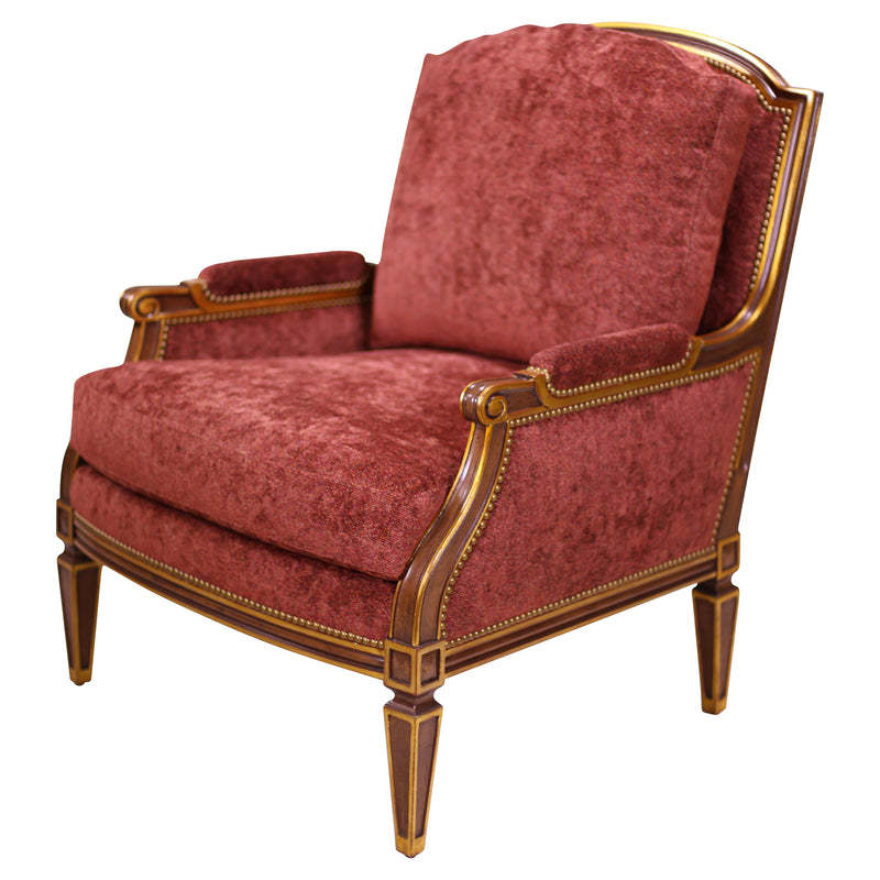 LOUIS XVI STYLE PILLOWBACK CHAIR