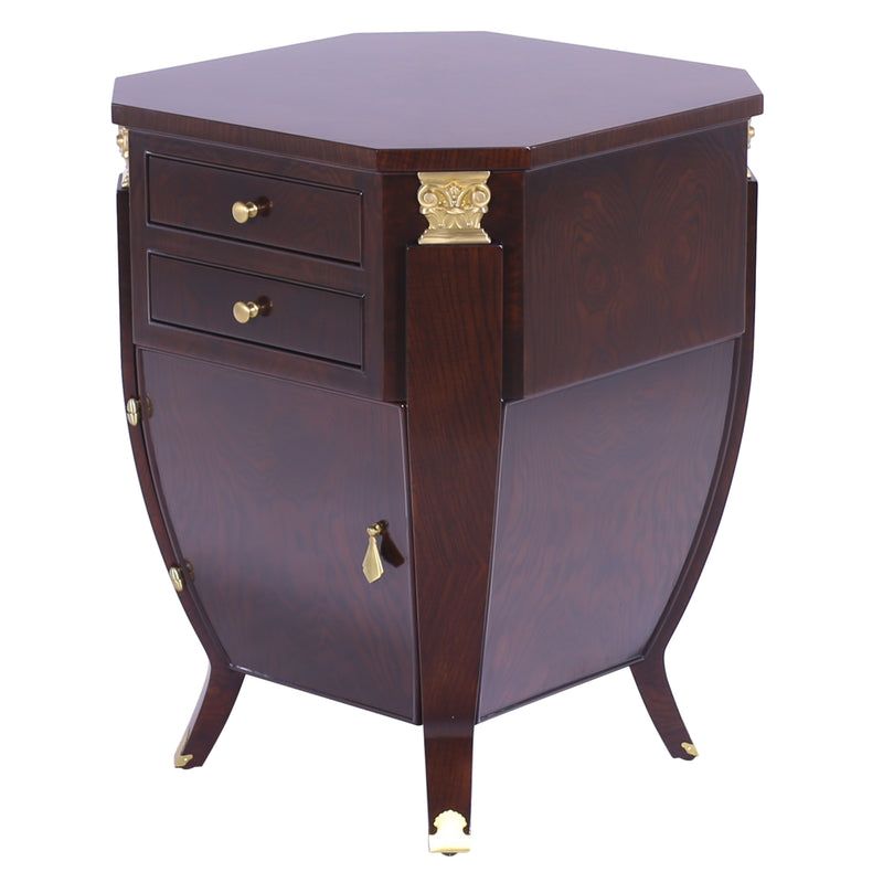 ART DECO BOMBE NIGHT STAND