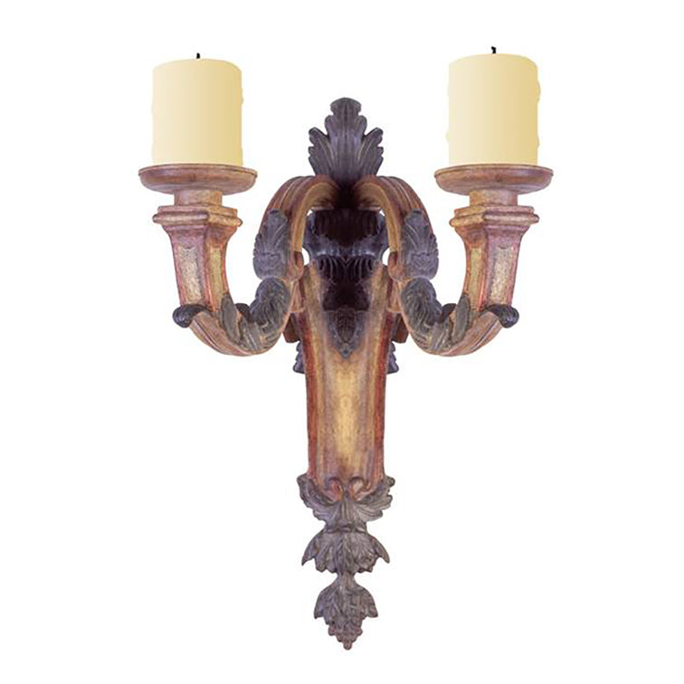 DOUBLE ARM LEONARDO WALL SCONCE