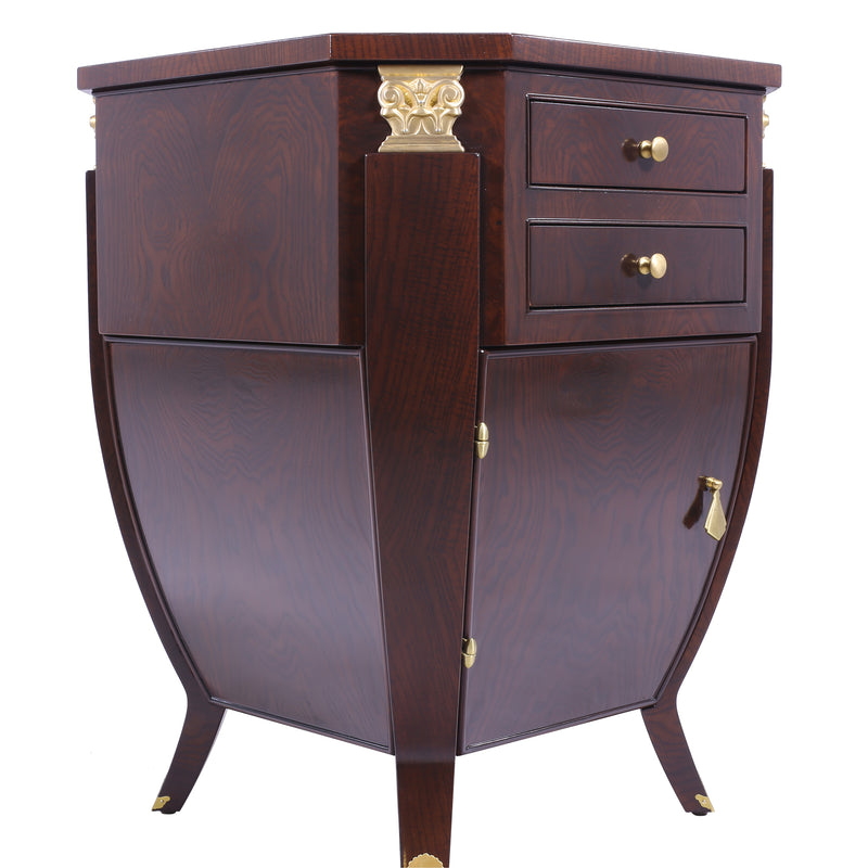 ART DECO BOMBE NIGHT STAND