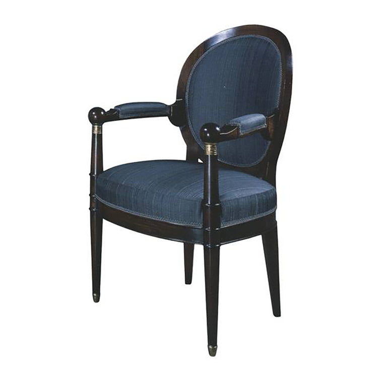 LOUIS XVI TRANSITIONAL OCCASIONAL ARMCHAIR
