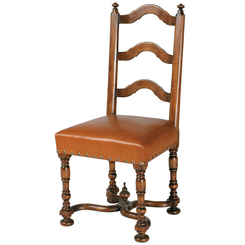 LOUIS XIII LADDER BACK DINING SIDE CHAIR