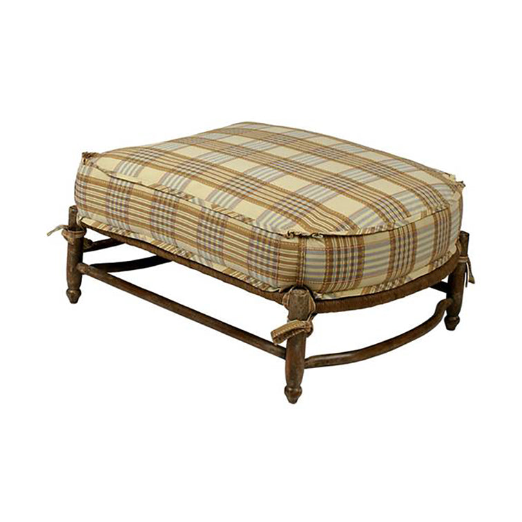 LARGE COUNTRY RUSH OTTOMAN