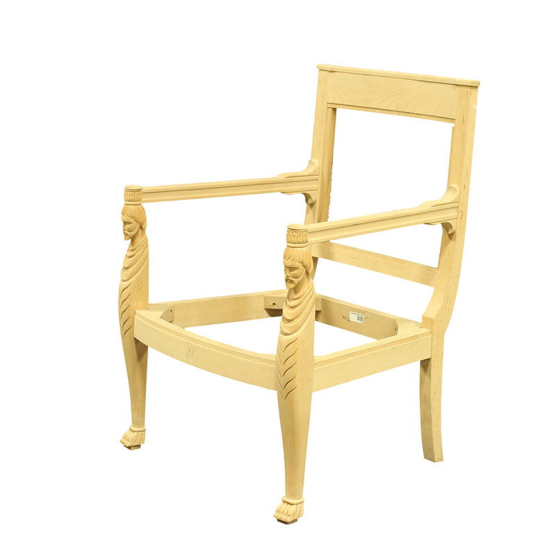 FRENCH EMPIRE ARMCHAIR RAW FRAME