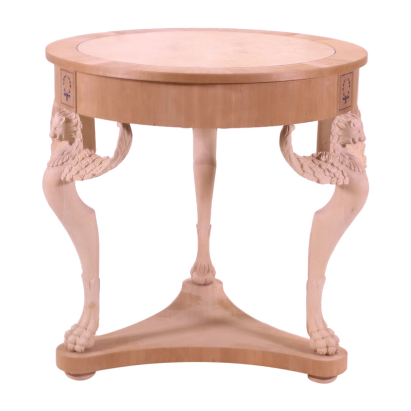 ROUND ALEXANDER II SIDE TABLE RAW FRAME