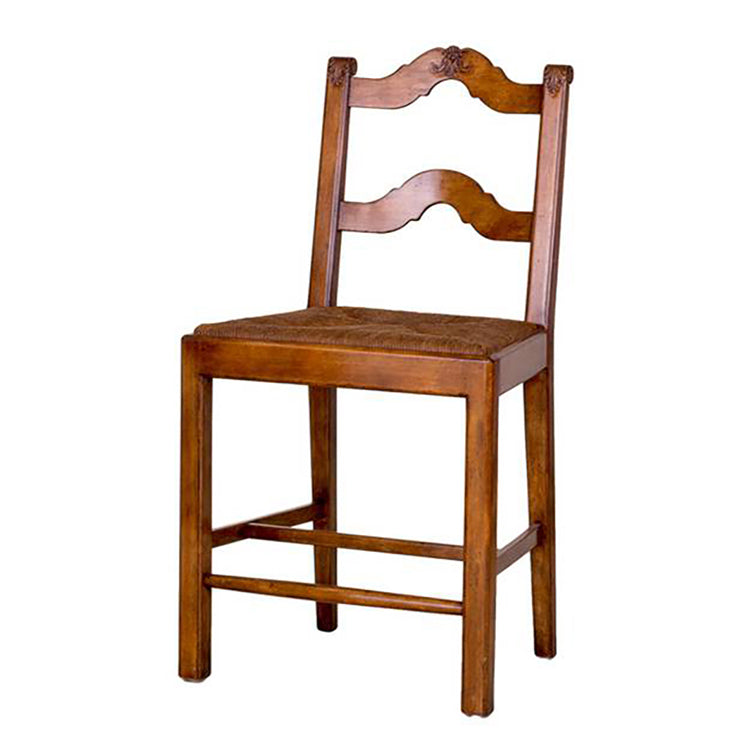 FRENCH LADDER BACK COUNTER STOOL